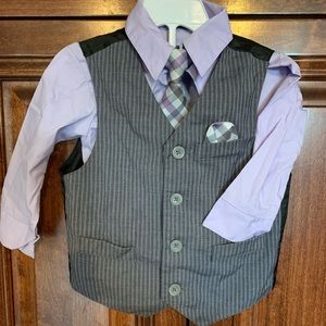 Toddler boys 3 pc dress shirt